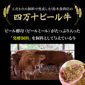 四万十麦酒（ビール）牛 焼肉用カルビ バラ肉（400g） Asz-41 麦酒牛 国産 バラ肉 カルビ