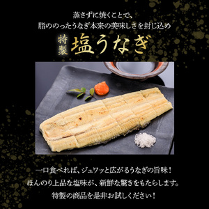 期間限定 数量限定 塩うなぎセット 280g（140g×2本） うなぎ蒲焼 高知 国産 冷凍 四万十 土用の丑の日 ／Esu-201