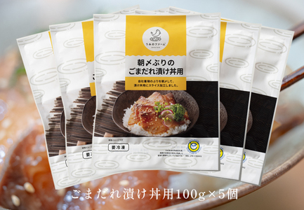 国産 朝〆ぶり ごまだれ漬け丼用 100g (50g×2)×5個 養殖 ブリ 鰤 おすすめ 人気