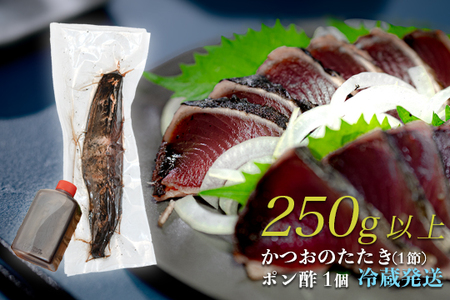 数量限定 希少 生かつお 藁焼きタタキ 250g以上 冷蔵 鰹たたき 高知県大月町 本場の香り