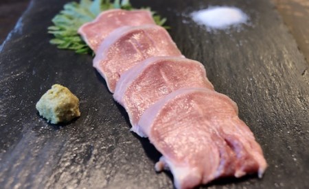 高知県産 力豚 厚切り豚タン 500g 焼肉 BBQ おつまみ ギフト用 国産 ブランド豚 真空冷凍