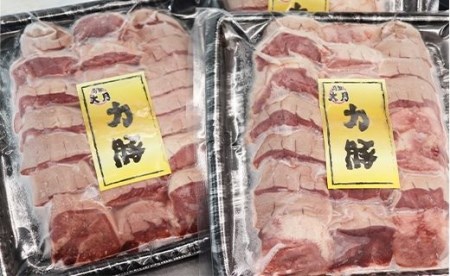 高知県産 力豚 厚切り豚タン 500g 焼肉 BBQ おつまみ ギフト用 国産 ブランド豚 真空冷凍
