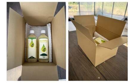 グリーンレモン 果汁＆ベース（シロップ）セット（黒潮町産グリーンレモン使用）［1649-2］