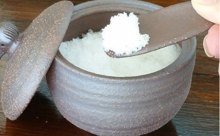 クジラ の 塩壷 と 塩さじ セット （いごてつの 天日塩 2袋付き）［1494］