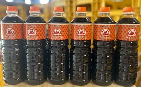 うまくち醤油 1L×6本 セット 【 北九州市 ヒノヤマ醤油 】