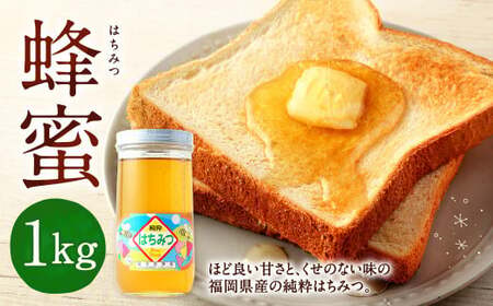 蜂蜜 1kg 福岡県産 はちみつ 純粋 ハチミツ 国産 日本産