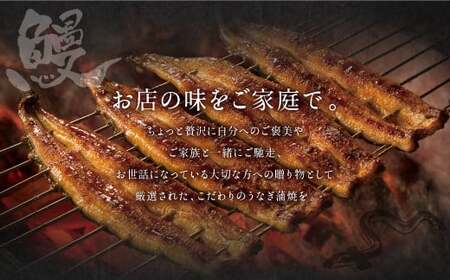 九州産 手焼き 炭火 うなぎ 蒲焼 3尾 計360g以上 (1尾あたり120～149g)
