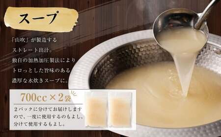 九州産 若鶏 2.0kg 使用 福岡 水炊き セット (7～8人前) 小分けスープ付き(2パック)