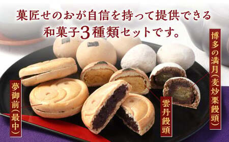菓匠せのおの和菓子セット 合計10個 雲丹饅頭 夢御前  博多の満月 最中 まんじゅう 和菓子 詰め合わせ