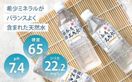 合馬の天然水 500ml 1ケース（24本入り×1箱） 天然水 水 みず ミネラルウォーター 軟水 鉱水 ペットボトル 常温 福岡県 北九州市