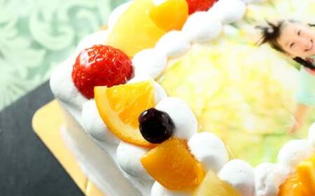 サプライズに最適 写真ケーキ 3 6人用5号サイズ 生クリーム 福岡県北九州市 ふるさと納税サイト ふるなび