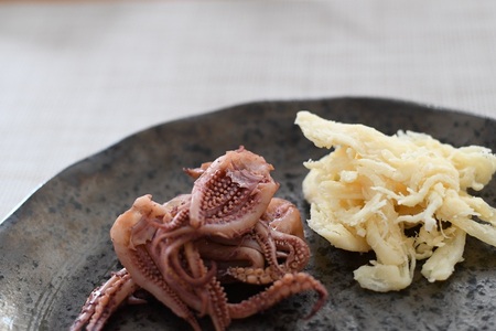 おつまみ珍味『真いか甘酢あし＆チーズいか』各1P[48-1446]