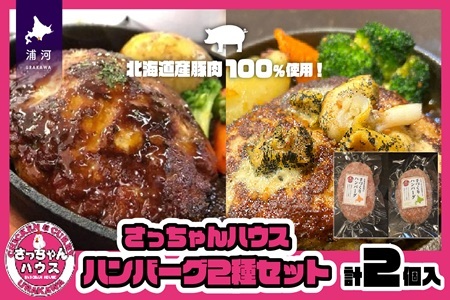 【お試し♪】さっちゃんハウス『ハンバーグ』2種セット各1個入[47-1475]