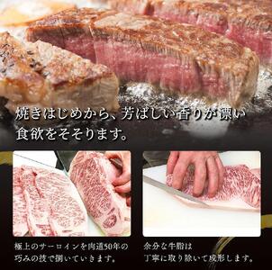 肉汁したたる 極上 サーロインステーキ 4枚 (合計1kg) 博多和牛A5ランク