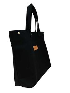 【福岡市の縫製工場オリジナルブランド　OKUNIYA】本革ネーム（ヌメ） トートバッグ　ブラック【サイズ：L】