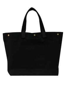 【福岡市の縫製工場オリジナルブランド　OKUNIYA】本革ネーム（ヌメ） トートバッグ　ブラック【サイズ：L】