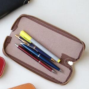 トレーペンケース<レッド>【福岡市内製造】