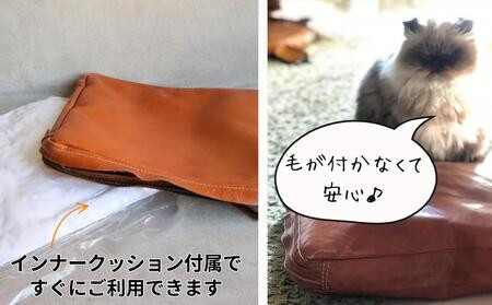 エイジングを楽しむ上質レザークッション【ブラック】 博多革工房 Japlish | ジャプリッシュ