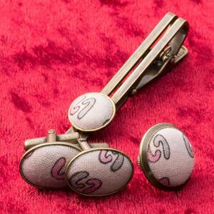 【福岡市返礼品】昭和ビンテージ メンズセット(カフス・タイピン・タックピン)