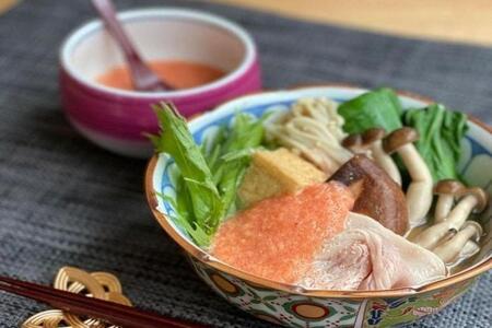 【定期便全12回】元祖 博多明太とろろ鍋セット(2〜3人前)