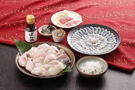 【重箱A】※トラフグ薄造り・鍋(2人前セット) ふぐ専門店ふくます水産が「博多の台所:福岡中央卸売市場」より直送