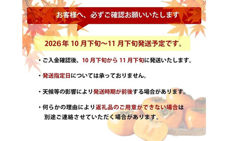 ＜2026年発送分・先行予約＞秋王　３玉　約900g