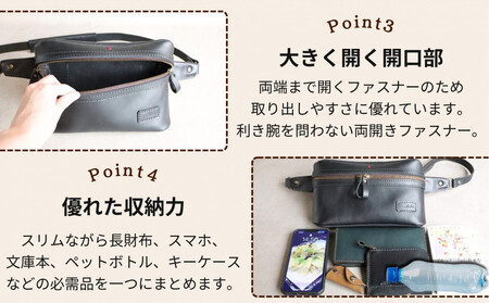 【万能Mサイズ】本革スリムボディバッグ【キャメル】 博多革工房 Japlish | ジャプリッシュ