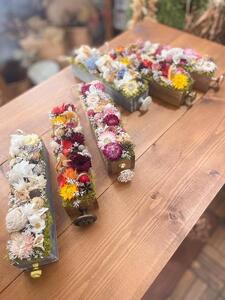 ドライフラワー バトンアレンジ（レッド）kukka【福岡市】