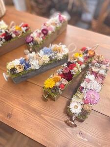 ドライフラワー バトンアレンジ(ホワイト)kukka【福岡市】