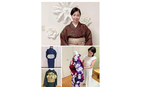 「福岡ならではの伝統美 博多織を使った楽しい着物着付け体験」 (約2時間)