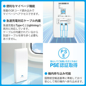 (福岡市)10000ｍAh モバイルバッテリー P1 [多機能搭載]