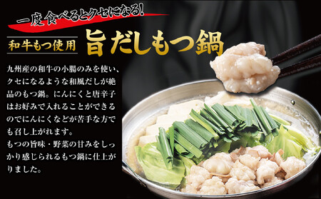 博多もつ鍋 （和風だし醤油味）３～４人前 和牛モツたっぷり400ｇ セット