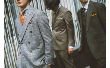 オーダースーツお仕立券10万円分【福岡市内】