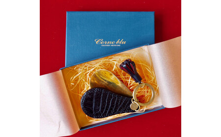 クロコダイル真鍮シューホーン（携帯靴べら）　