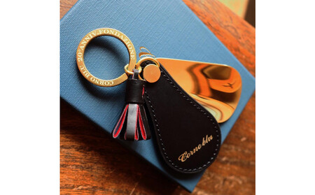 ボックスカーフ真鍮シューホーン（携帯靴べら）