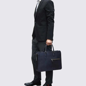 【福岡市】Foglia A4ビジネスバッグ 【ブルーブラック】