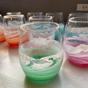 【福岡市】オーシャングラス 1個 330ml【ピンク系】