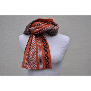 【博多区製造】献上柄オーガニックコットンストール【ピンク】