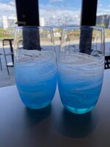 【福岡市】オーシャングラス 1個 420ml【ブルー系】