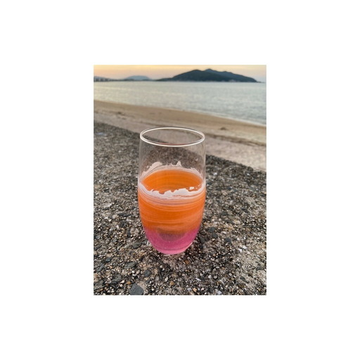 【福岡市】オーシャングラス 1個 420ml【カラー選択可】 オレンジ系