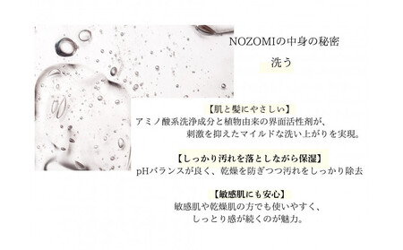 【福岡市内製造】NOZOMIボタニカルシャンプー　400ml