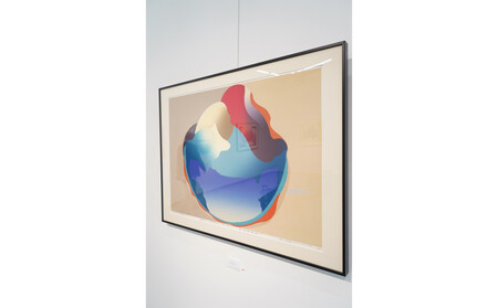 小川幸一　「青い球体NO.25」　