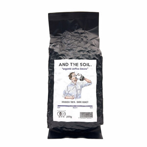 【定期便】AND THE SOIL.オリジナル焙煎オーガニックコーヒー豆GUA深煎り2400g　200g×12 か月【福岡高砂】