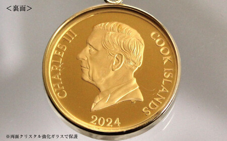 2024年 獅子(ライオン）1/20オンス 純金金貨 18Kネックレス