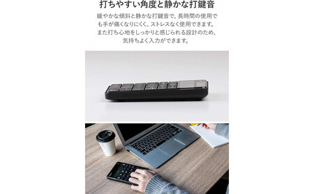 【keeece】ワイヤレス電卓機能付きテンキー 【1年間保証】 3R-KCWNK01