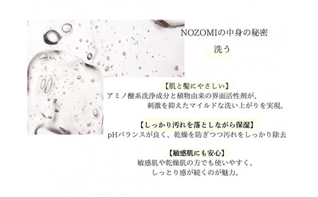 【福岡市内製造】NOZOMIボタニカルシャンプー 400ml(4本セット)