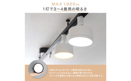 エジソンスマートミニシーリングライト for ダクトレール 【ブラック】 福岡市