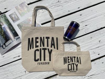 MENTAI　CITY　エコバッグ（ロゴ)　　2個セット