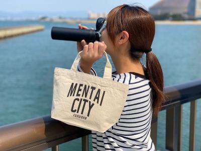 MENTAI　CITY　エコバッグ（ロゴ)　　2個セット