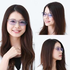 [ネオコントラスト]調光サングラス スタイリッシュフレーム・ネイビー　型番:S8003L-PHN【1597367】